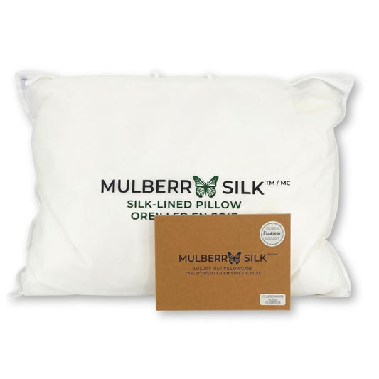 Mulberry Silk Perfect Pillow + 16MM (Momme) Silk Pillowcase